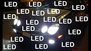 Almost Full LED Conversion on My Mercedes [upl. by Germaun]