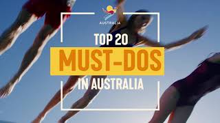 Top 20 MustDo Activities in Australia  Tourism Australia [upl. by Tisbe]