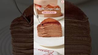 How to Make a ShowStopping Mille Crepe Cake 😋🎂 [upl. by Amalee]