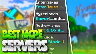 TOP 5 SERVERS in MCPE  Minecraft PE 116 SERVERS  BEST Minecraft Pocket Edition 116 Servers [upl. by Shermie472]