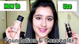 कैसे लगाएं फाऊंडेशन और कन्सीलर  How to buy amp Apply Foundation amp Concealer [upl. by Nuahc]