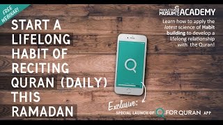 Productive Muslim Academy Webinar Start a Lifelong Habit of Reciting Quran Daily This Ramadan [upl. by Acinok]