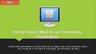 TIPS  Iniciar Sesión Web en un Formulario Visual Basic [upl. by Nakhsa]