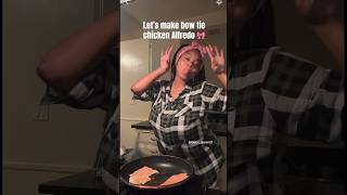 Cooking bow tie chicken alfredo food foodie cooking [upl. by Gae]