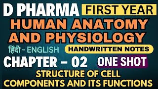 Cell  Ch02  Human Anatomy and Physiology  D Pharm 1st year dpharma cell chapter2 hap dpharm [upl. by Gaiser252]