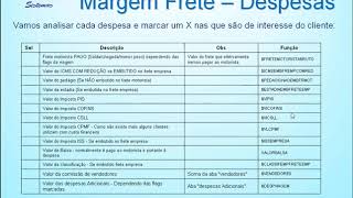 Regras de Calculo Margem Frete [upl. by Yemaj220]