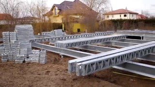 Fundatie Casa Krinner  Timisoara pentru Structura metalica quotUnic Rotarex® [upl. by Nahtiek]