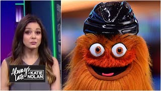 NHL mascots REALLY dont like how popular Gritty is  Always Late with Katie Nolan [upl. by Drews]