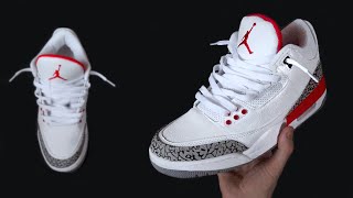 HOW TO LACE NIKE AIR JORDAN 3’s LOOSELY THE BEST WAY [upl. by Joan]