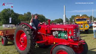 Friese ballonfeesten Oldtimer trekkers Volvo BM350 Joure 2022 veld [upl. by Denison904]