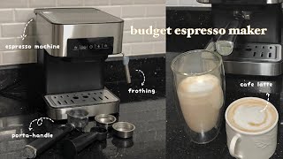 budget espresso maker ☕️  unboxing making coffee amp review shopee [upl. by Ashmead864]