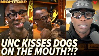 Ocho can’t believe Unc kisses his dogs on the mouth  Nightcap [upl. by Eellac]