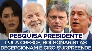 PESQUISA PRESIDENTE LULA CRESCE BOLSONARISTAS DECEPCIONAM E CIRO SURPREENDE [upl. by Yates]