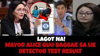 MAYOR ALICE GUO LIE DETECTOR TEST RESULT IBINUNYAG NI SENATOR RAFFY TULFO SA SENADO [upl. by Richella76]