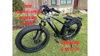 Lectric XPeak OffRoad Mountain EBike Unboxing and Assembly [upl. by Suehtomit]