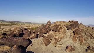 Pearl over petroglyphs Painted Rock Petroglyph site Dateland AZ [upl. by Dihaz]