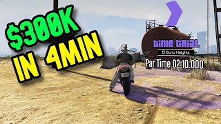 Gta Online Earn 300k in 4 minutes  Time Trial this Week El Burro Heights [upl. by Annirak406]