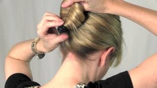 Create a French Roll with the Scunci French Twist Clip [upl. by Aeht]