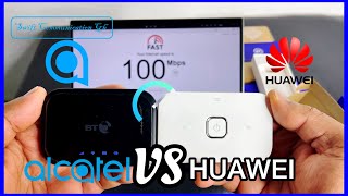 Internet Speed Test Alcatel BT70 4G EE70 MiFi and Huawei Vodafone 4G R219h Comparison [upl. by Marfe]