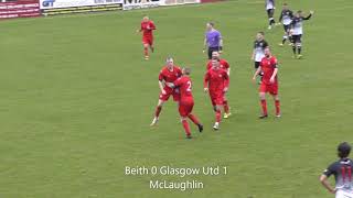 WoSFL Cup 2nd Rd Beith v Glasgow Utd [upl. by Alrahc347]