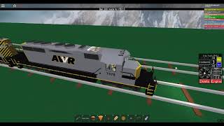 ROBLOX AWVR 7375 and 7346 Lash up Derailment Scene [upl. by Mercado]