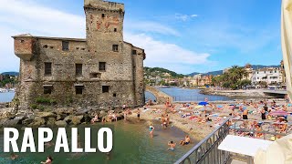 RAPALLO Liguria Italy walking tour in 4k ☀️ Ultra HD [upl. by Einhapets]