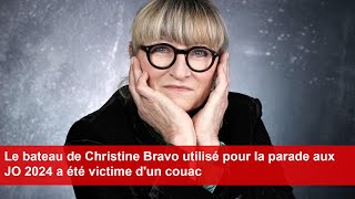 Le bateau de Christine Bravo utilisé pour la parade aux JO 2024 a été victime dun couac [upl. by Pejsach]