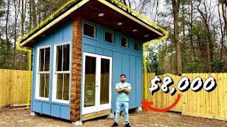 How I Built A Tiny Home DIY Full Exterior Build [upl. by Bastien]