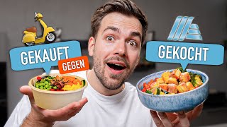 Veggie Bowl für unter 5€ 🤤  GEKAUFT GEGEN GEKOCHT mit maxxpane [upl. by Kcirrez]