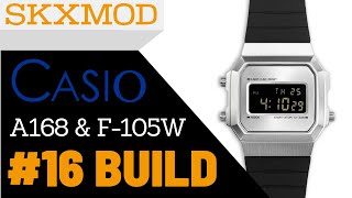 16 Casio A168 amp F105W Completed Build  Parts by SKXMOD [upl. by Anabelle]