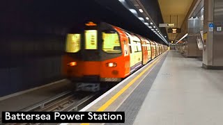 Battersea Power Station  Northern line  London Underground  1995 Tube Stock [upl. by Perla114]