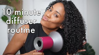 10Minute Magic Achieve Perfect Curls Without Frizz Using This Diffuser Trick  Sherice Camille [upl. by Nirol]