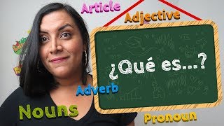 ¿Qué es Noun Adjective Verb Adverb etc en inglés [upl. by Kalle]