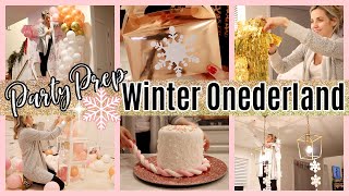 NEW PARTY PREP DIY WINTER ONEDERLAND FIRST BIRTHDAY TIFFANI BEASTON HOMEMAKING [upl. by Etnoid]