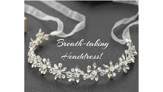 Handmade Girls Baptism Confirmation Headband  A Sparkling Symbol of Elegance and Blessings [upl. by Petra]