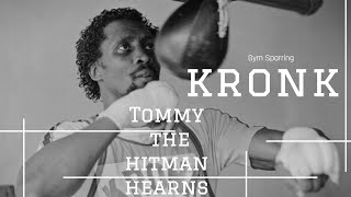 Tommy the Hitman Hearns works heavybag amp speed bag [upl. by Wilhelmine234]