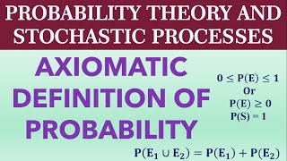 Axiomatic Definition of Probability [upl. by Wichman801]