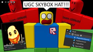 The most insane hat glitch just happened Skybox accessories ROBLOX [upl. by Enywad]