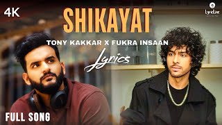 Shikayat  Tony Kakkar  Fukra Insaan  Official Video With Lyrics English Translation [upl. by Townie]