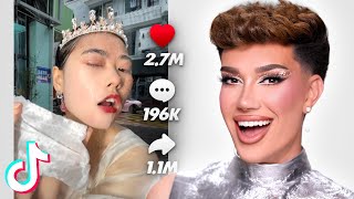 REACTING To VIRAL Makeup TikToks 2023 [upl. by Maxy532]