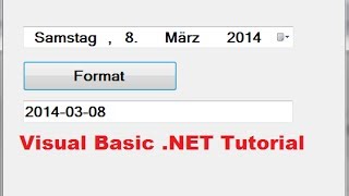 Visual Basic NET Tutorial 40  How to use DateTimePicker Control and Format Date [upl. by Sulamith165]