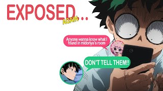 BnhaMha text😂Mina exposes dekuagain😂 Deku sniffs what😳 [upl. by Oeram]