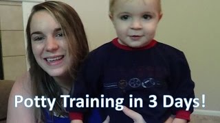 Potty Training in 3 Days 19 Months Old [upl. by Roumell]