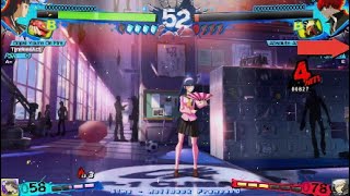 I made a minazuki main rage quit Persona 4 Arena Ultimax [upl. by Ennaed210]