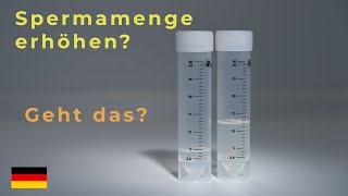 Spermamenge erhöhen  geht das  Urologe Göttingen [upl. by Ilellan]