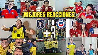 🚨 MEJORES REACCIONES DE CHILENOS Y ECUATORIANOS A GOL DE ÁNGEL MENA  ECUADOR VS CHILE 10  LA TRI [upl. by Ezirtaeb]