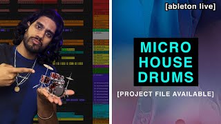 Micro House Drums Tutorial Project File Available [upl. by Anahc]