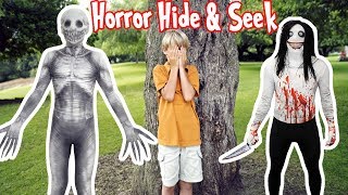 Horror Hide and Seek in Scary Costumes [upl. by Roumell]