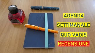 Agenda settimanale 2023 Quo Vadis da 16 mesi Formato tascabile  Recensione ITA [upl. by Ern313]