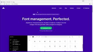 Ücretsiz ve Mükemmel Font Yönetim Programı  Fontbase Suitcase Fusion Alternatifi [upl. by Clarette]